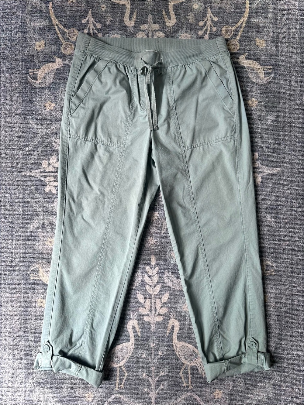 Talbots Sage Green Pull-On Cargo Pants Size 6